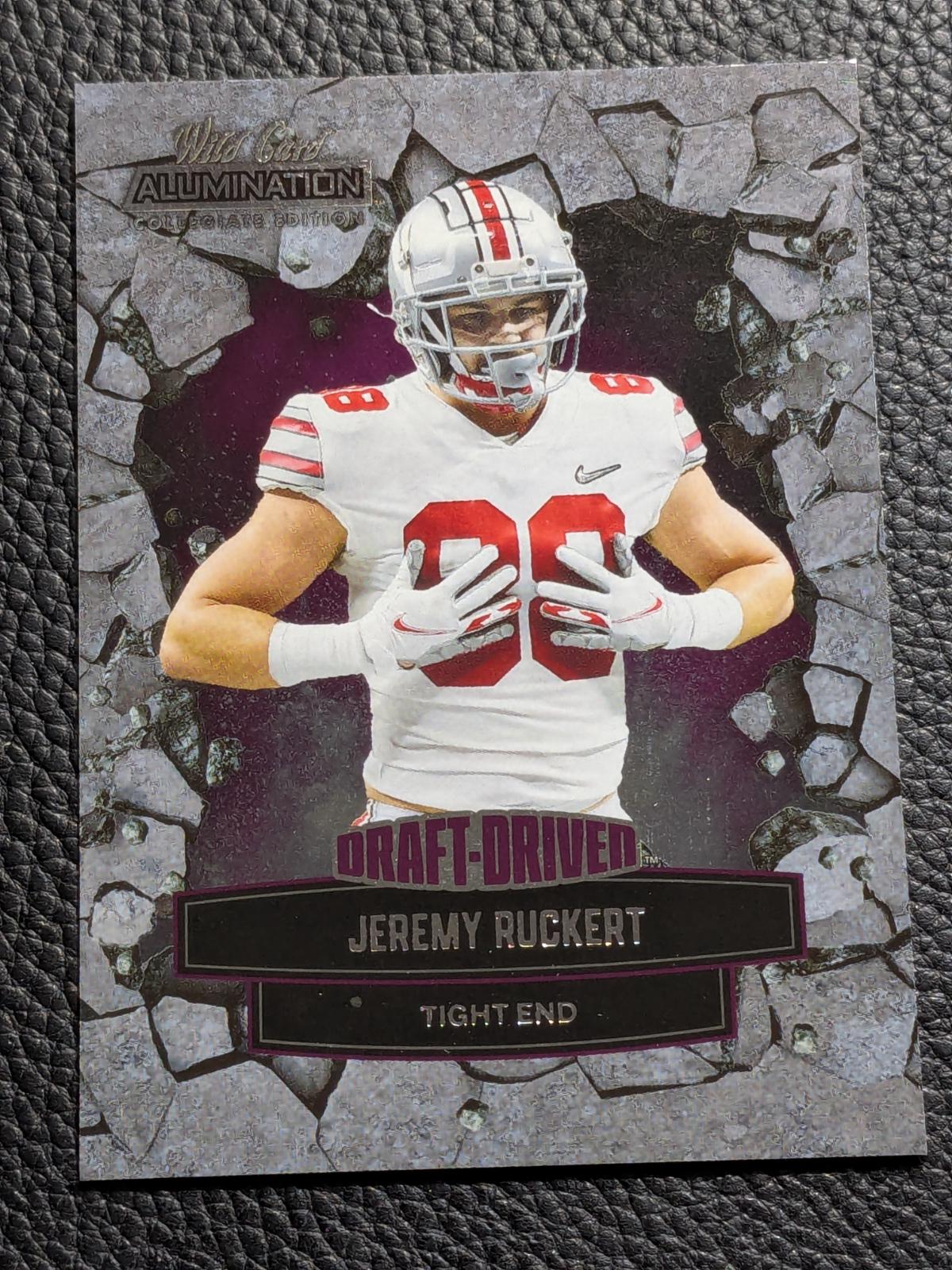 Jeremy Ruckert Football Cards 2021 Wild Card Alumination NIL