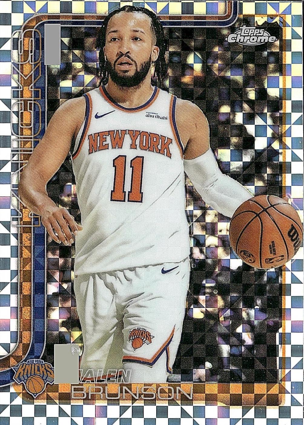 2025 Topps Chrome Jalen Brunson [X-Fractor] #101 card