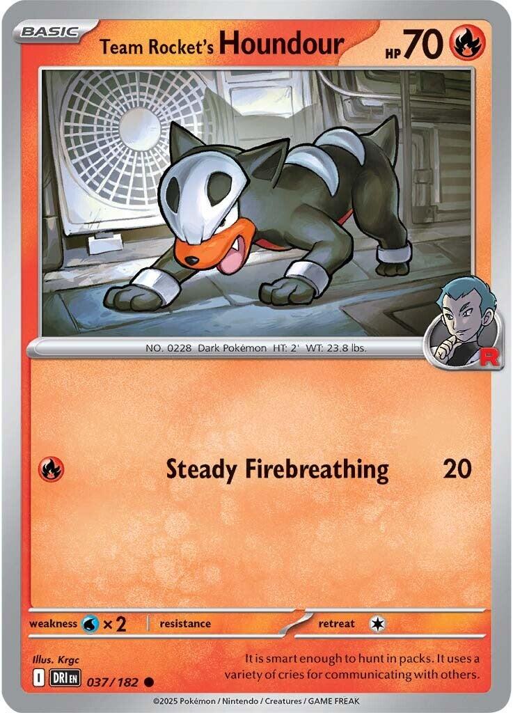 Team Rocket's Houndour #37 Pokemon Destined Rivals