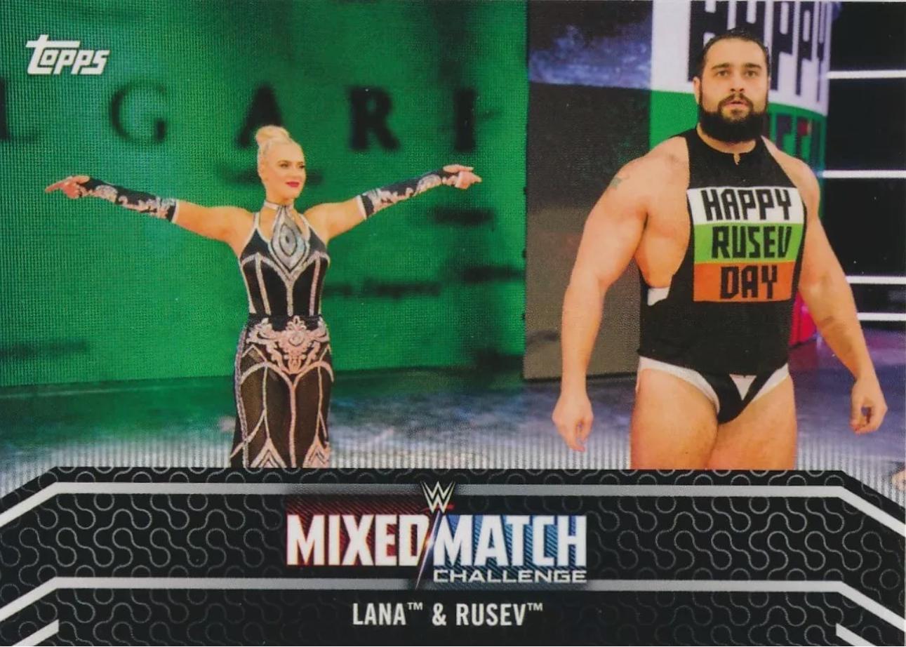 Lana, Rusev #MM-8 Wrestling Cards 2018 Topps WWE Women's Division Mixed Match Challenge