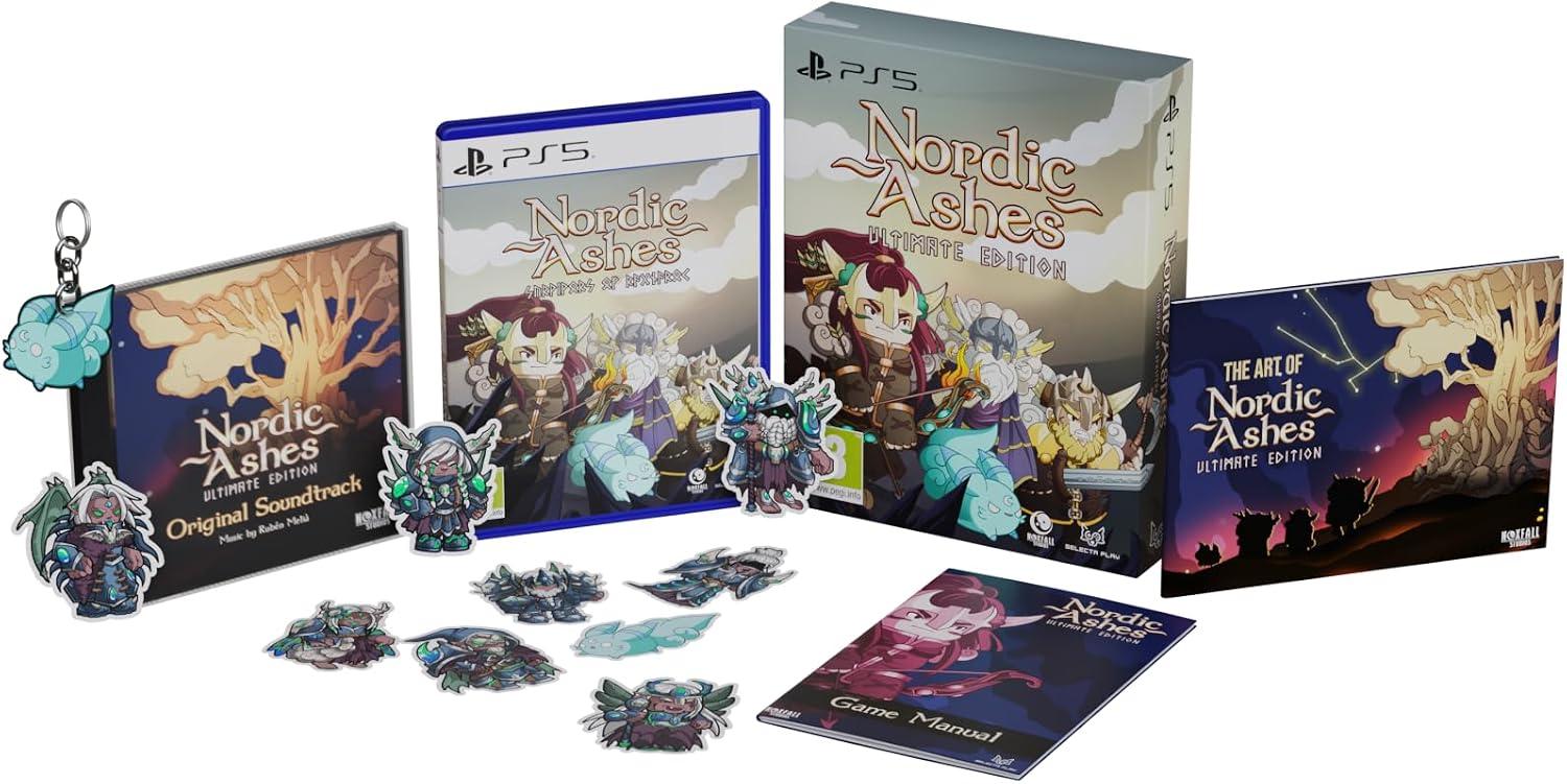 Carátula de Nordic Ashes: Survivors Of Ragnarok Ultimate Edition para PS5 (edición PAL España)