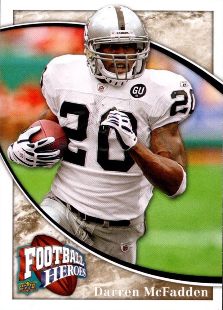 Darren McFadden #19 Football Cards 2009 Upper Deck Heroes
