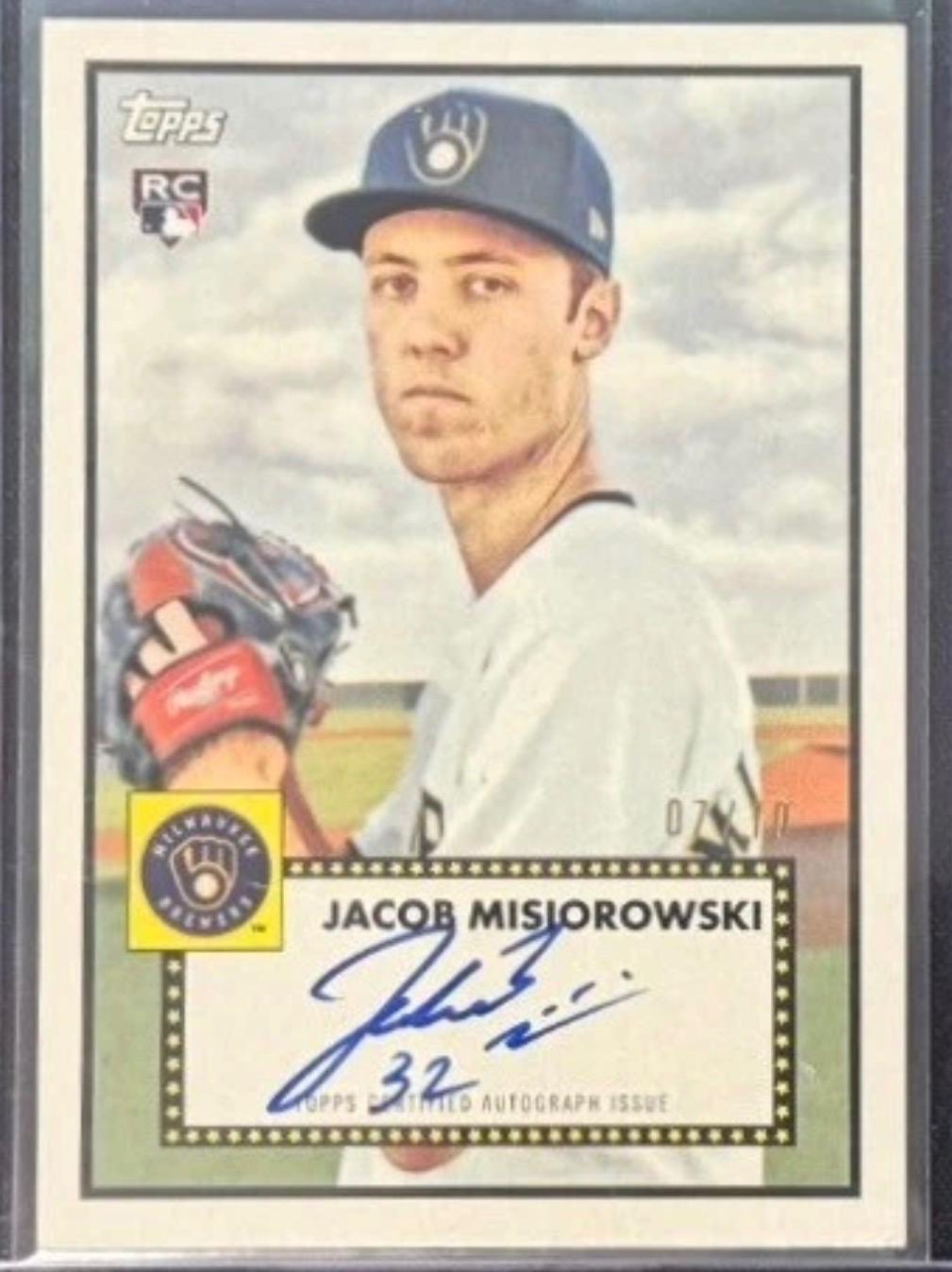 Jacob Misiorowski [Red 1952 Variation Autograph] #10