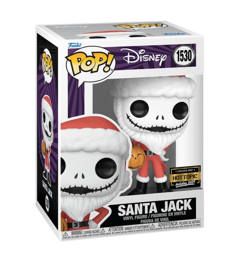 Santa Jack #1530 Nightmare Before Christmas Funko Pop Hot Topic Exclusive Hot Topic exclusive box and figure