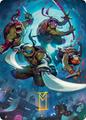 Heroes in a Half Shell Art Card [Gold-Stamped Signature] | Magic Teenage Mutant Ninja Turtles Art Series