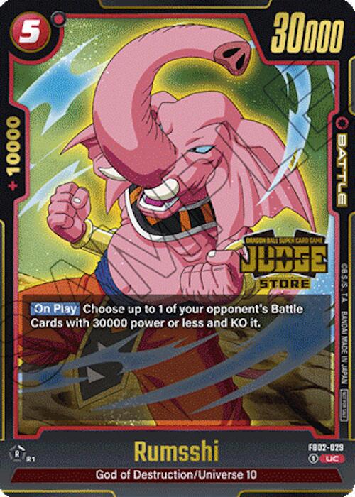 Rumsshi FB02-029 Dragon Ball Fusion World Judge Promo
