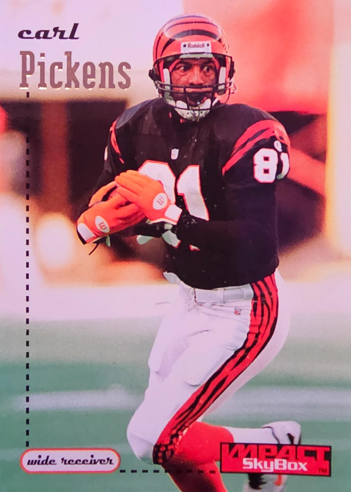 Carl Pickens #31 Football Cards 1996 Skybox Impact
