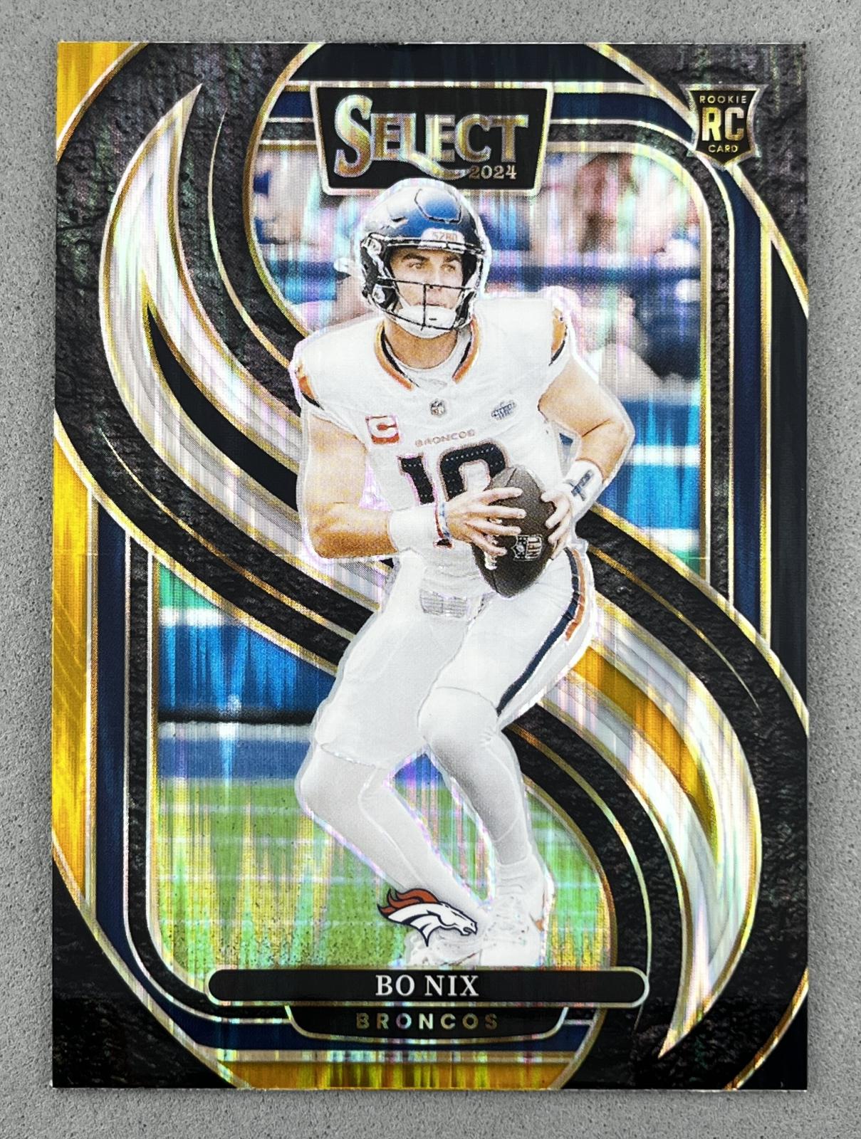 Bo Nix [Black Gold Prizm Shock] #117 Prices | 2024 Panini Select