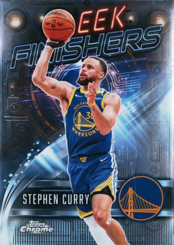 2025 Topps Chrome Sleek Finishers Stephen Curry #SF-1 card