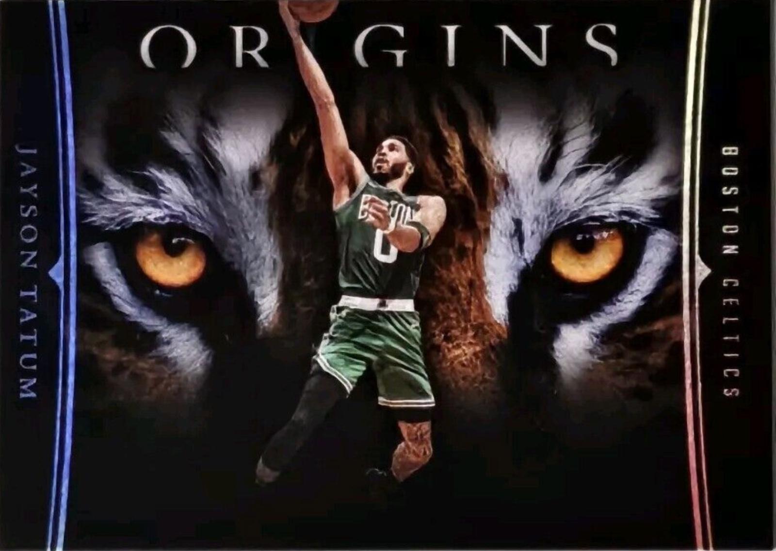 Jayson Tatum #7 Basketball Cards 2023 Panini Origins Tiger Eyes