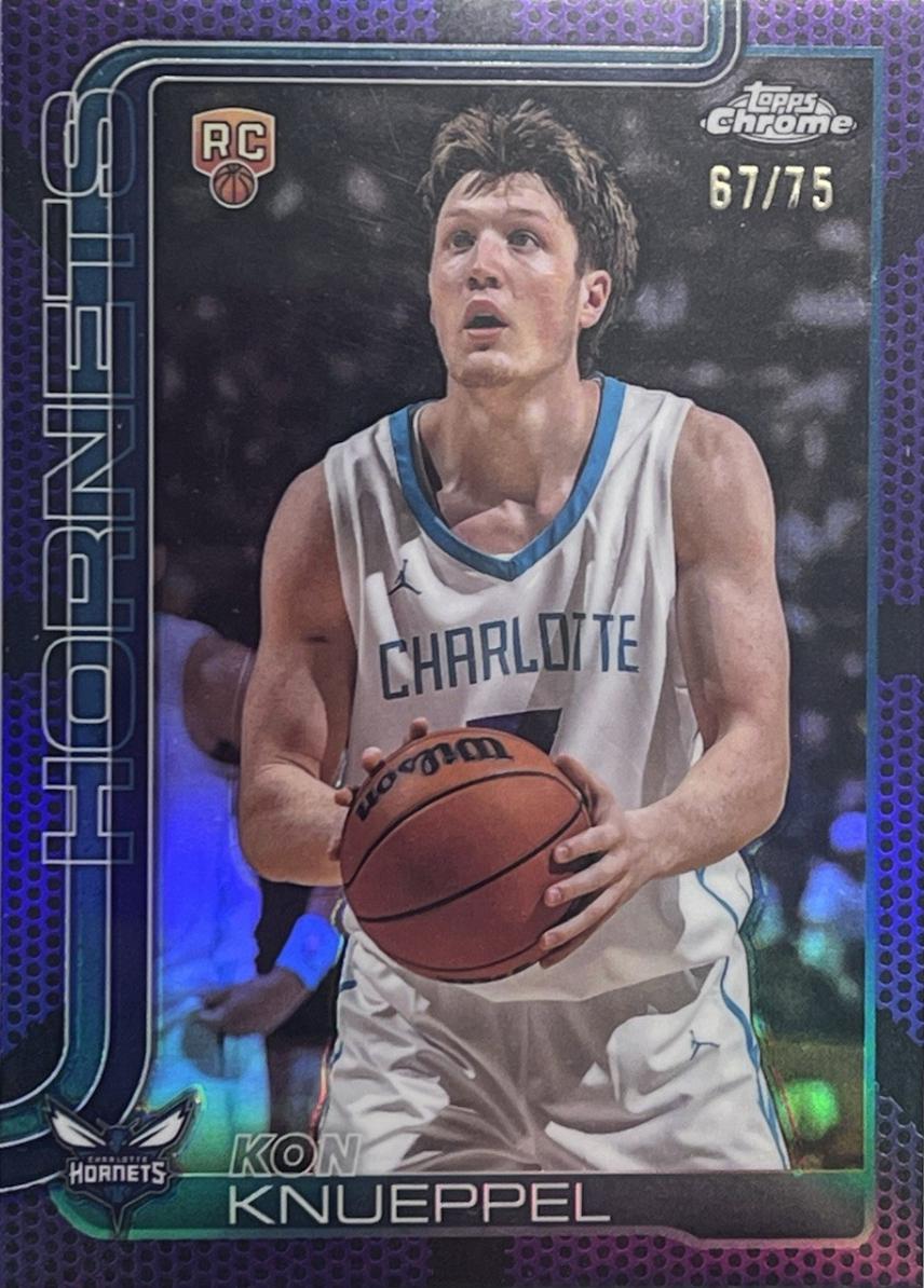 Kon Knueppel [Purple Basketball Refractor] #254 Prices | 2025
