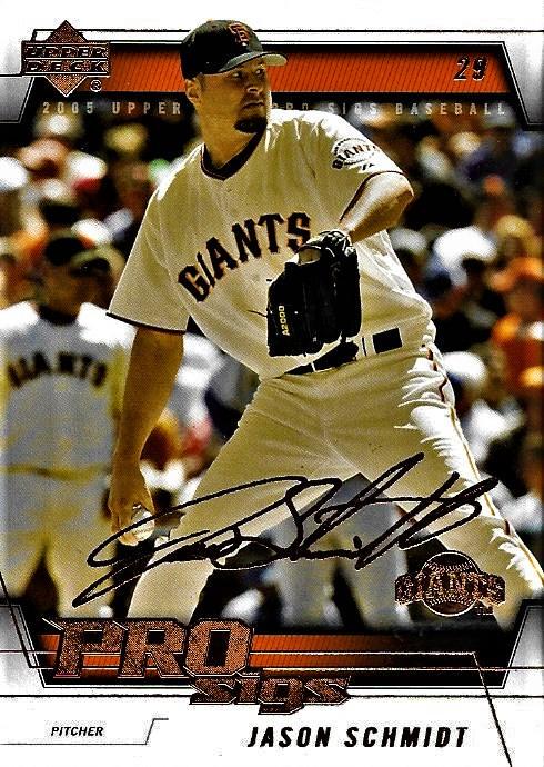 Jason Schmidt #74 2005 Upper Deck Pro Sigs Baseball
