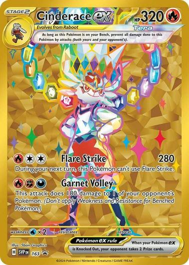 Cinderace Ex #163 Cover Art