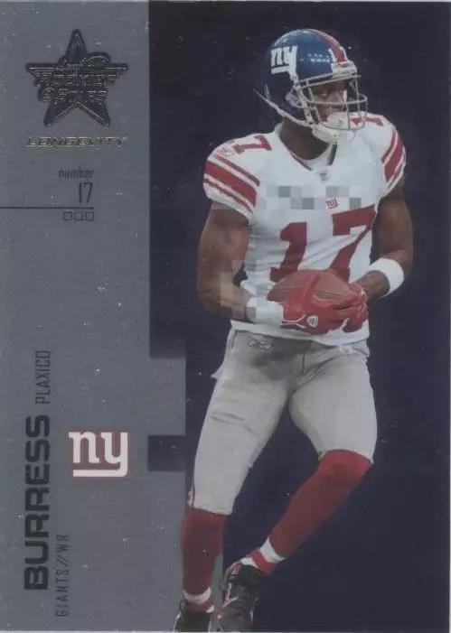 Plaxico Burress #5 Football Cards 2007 Leaf Rookies & Stars Longevity
