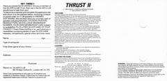 Full Cover Inside | Thrust II ZX Spectrum