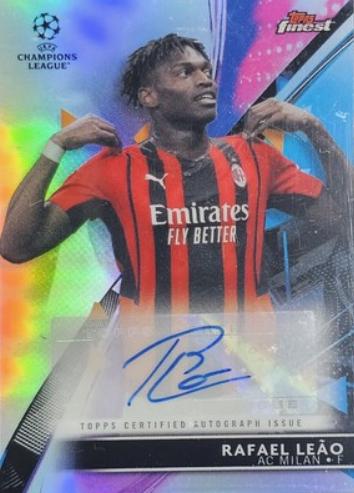 Rafael Leao #BA-LE 2021 Topps Finest UEFA Champions League Autographs