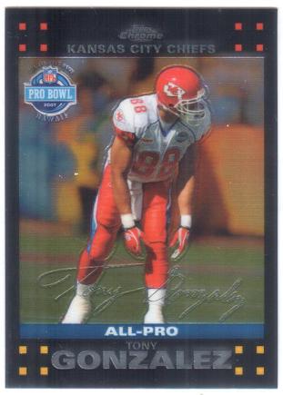 Tony Gonzalez #TC48 2007 Topps Chrome Football