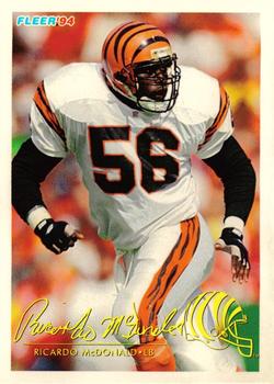 Ricardo McDonald #35 1994 Fleer Shell Fact Football