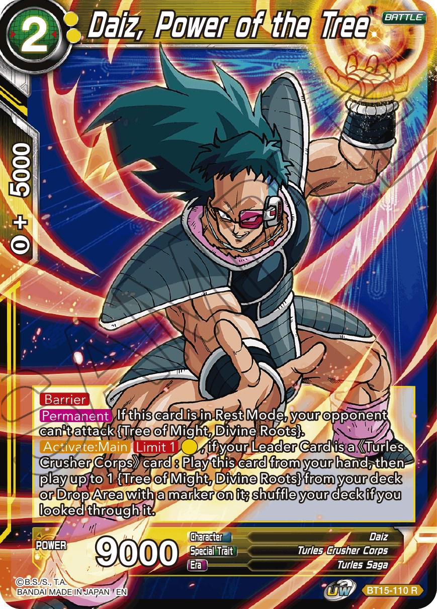 Daiz, Power of the Tree BT15-110 Dragon Ball Super Saiyan Showdown