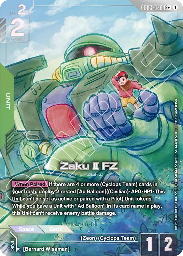 Zaku II FZ [R+ Holo] #GD03-020 Prices | Gundam Steel Requiem