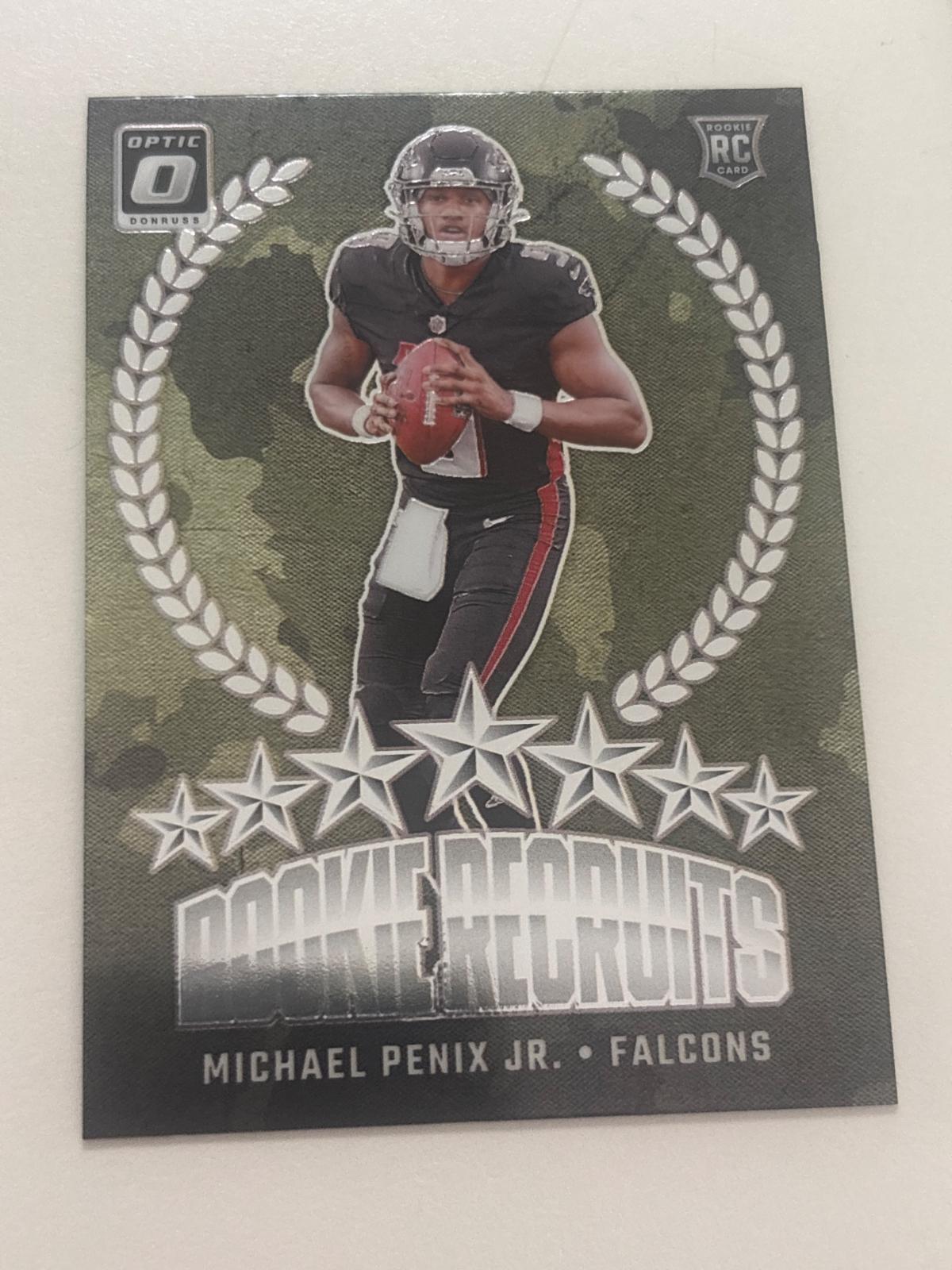 Michael Penix Jr. #10 Football Cards 2024 Panini Donruss Optic Rookie Recruit