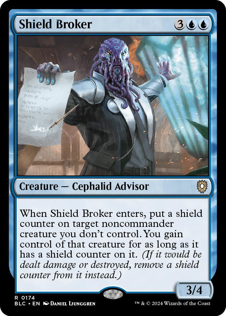Shield Broker (Magic Bloomburrow Commander)