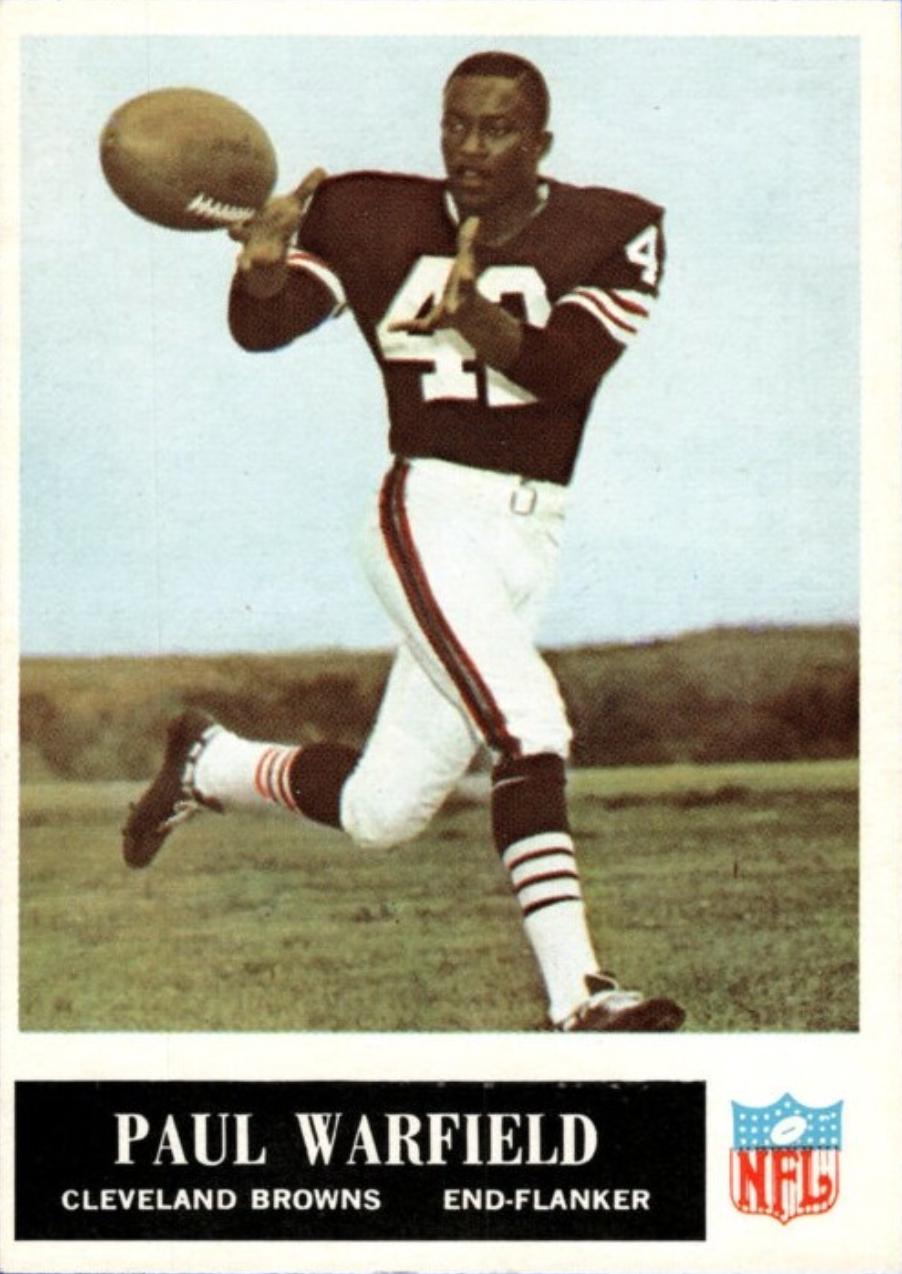 Paul Warfield #41 Football Cards 1965 Philadelphia