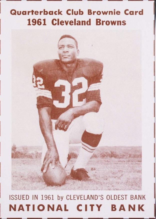 Jim Brown #2 1961 National City Browns Football