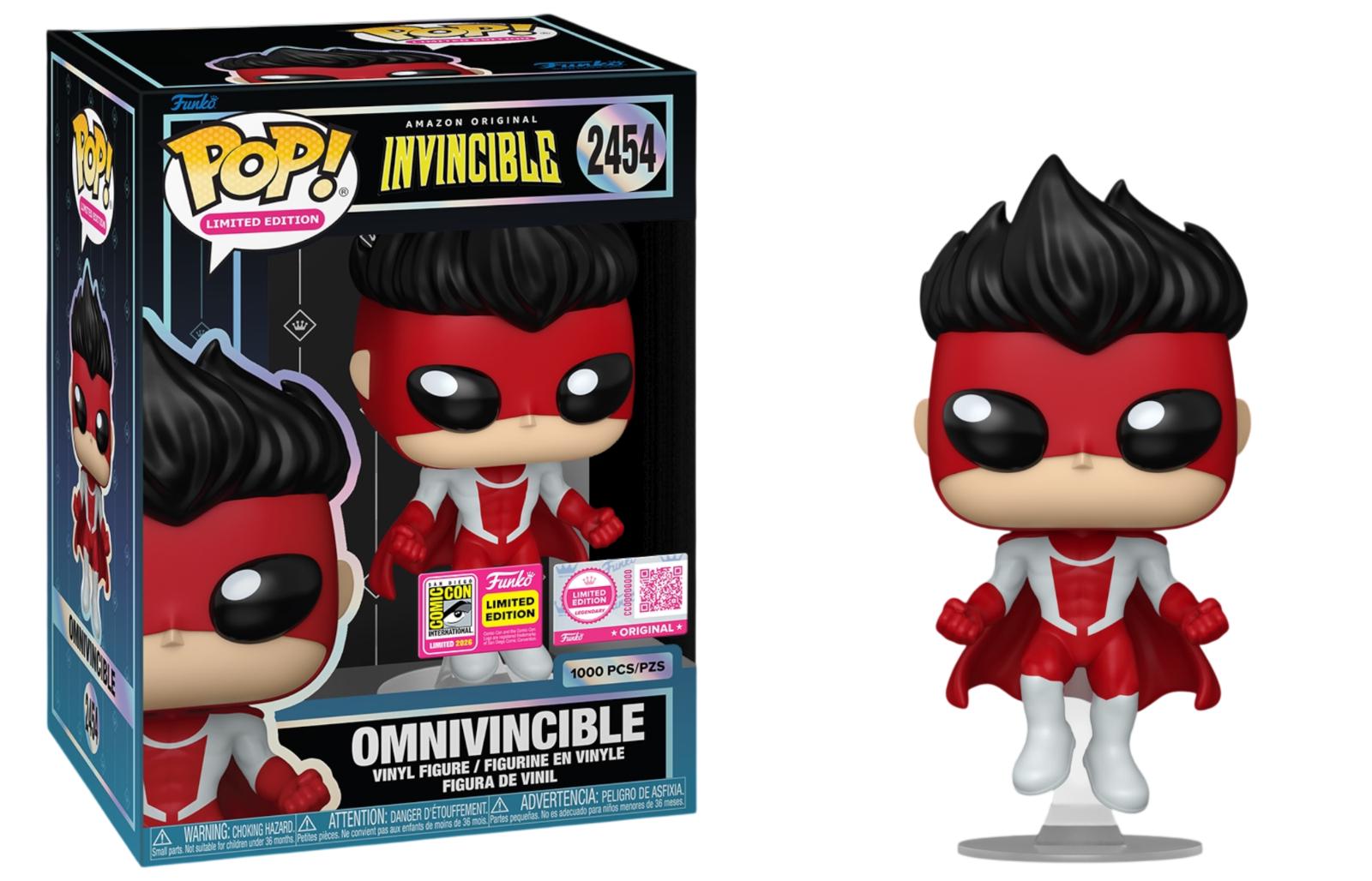 Omnivincible #2454 Invincible Funko Pop SDCC box and figure