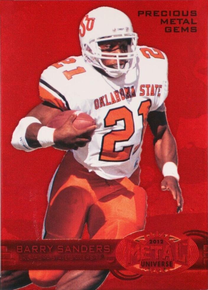 Barry Sanders [Precious Metal Gems Red] #M-22