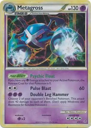 Metagross [Cracked Ice Holo] #4 Pokémon Card from Pokemon Unleashed Set 