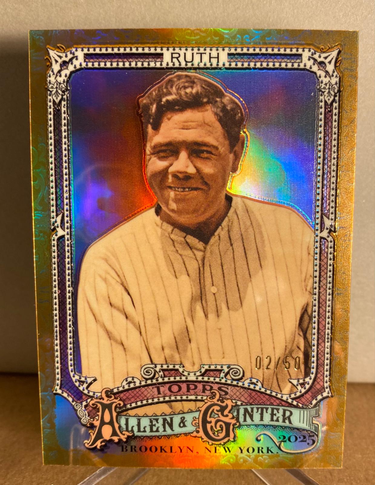 Babe Ruth [Gold Foil] #28 Prices | 2025 Topps Allen and Ginter | Baseball  Cards