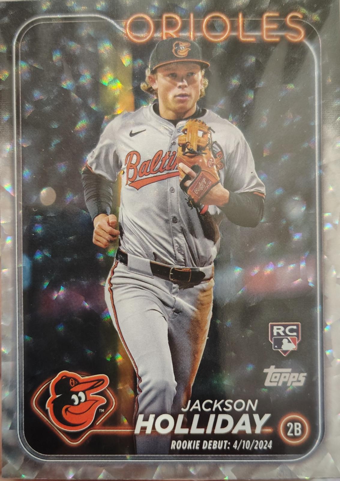 Jackson Holliday [Silver Crackle Foilboard] #US97