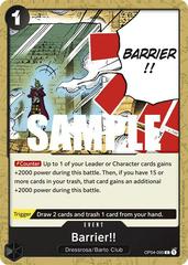 Barrier!! OP04-095 One Piece Kingdoms of Intrigue Prices