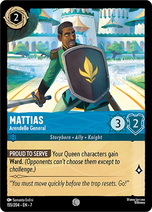 Mattias - Arendelle General #155 Lorcana Archazia's Island