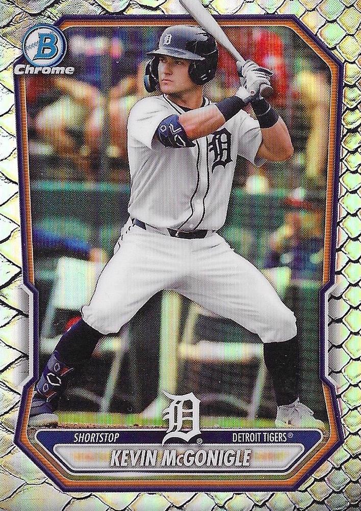 2026 Bowman Chrome Prospect Kevin McGonigle [Reptilian Refractor] #BCP-145 card