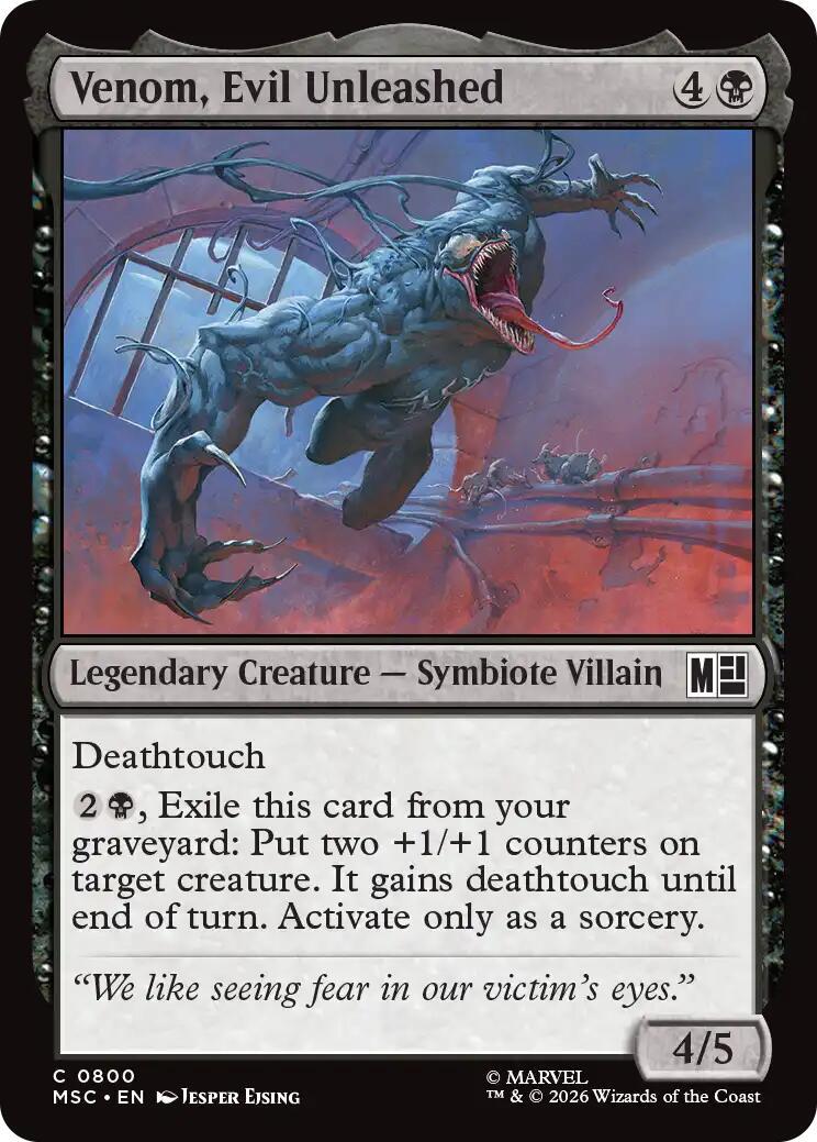 Venom, Evil Unleashed (Magic Marvel Super Heroes Commander)