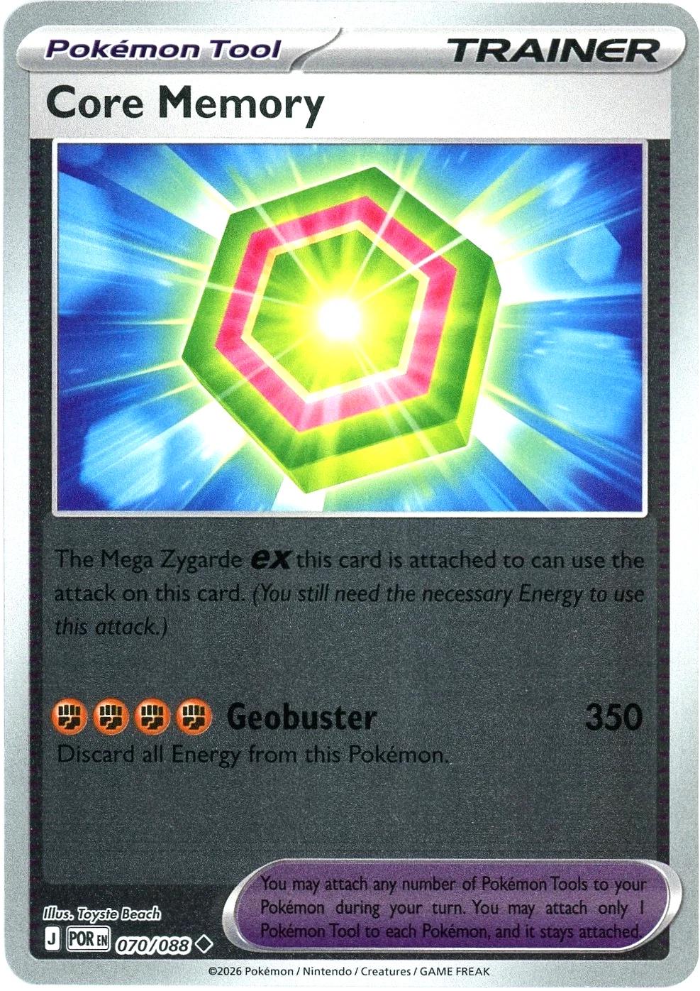 Core Memory [Reverse Holo] #70 Prices | Pokemon Perfect Order | Pokemon  Cards