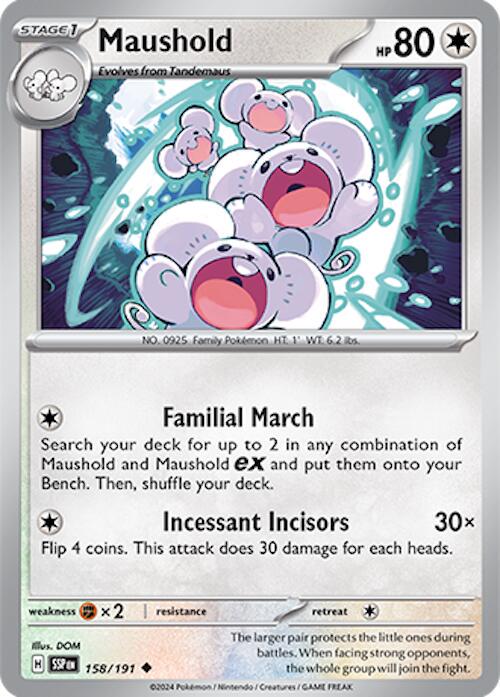 Maushold #158 Pokemon Surging Sparks