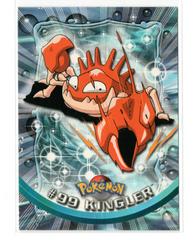 Kingler [Foil] #99 from Pokemon 2000 Topps TV set