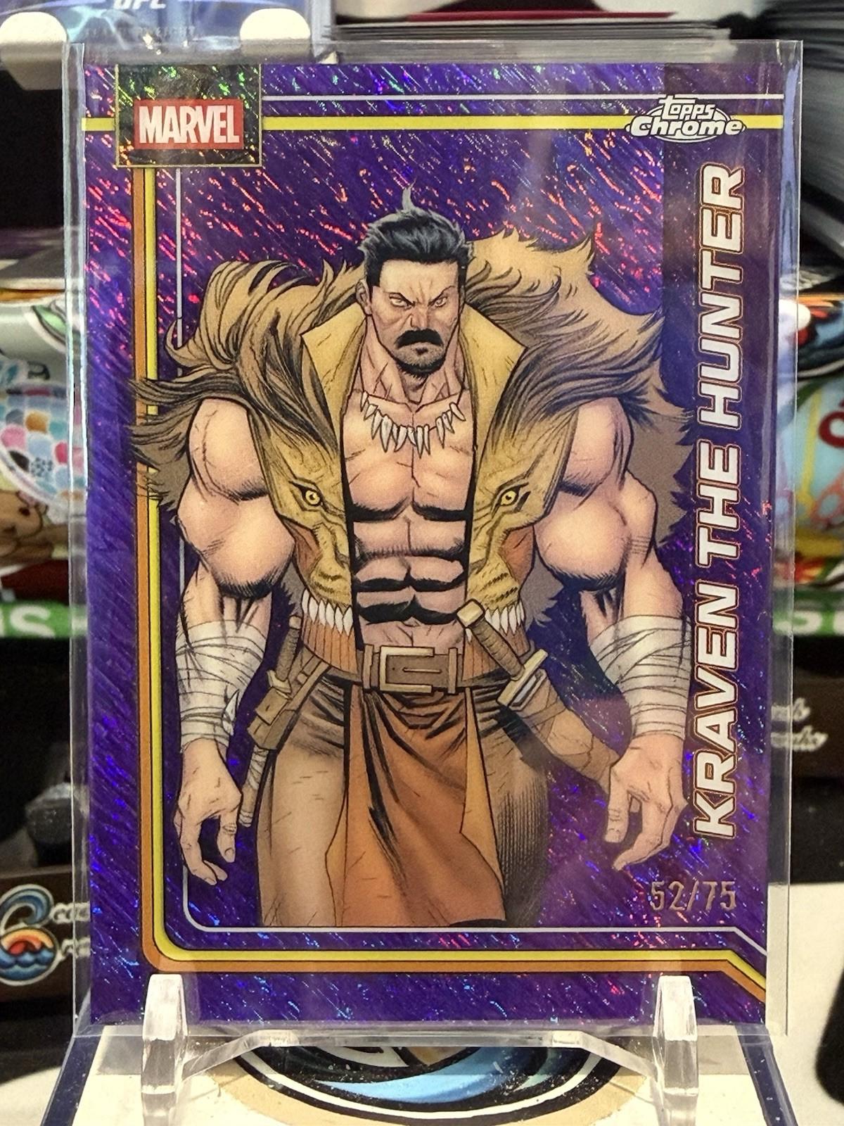 Kraven the Hunter Purple Shimmer Refractor
