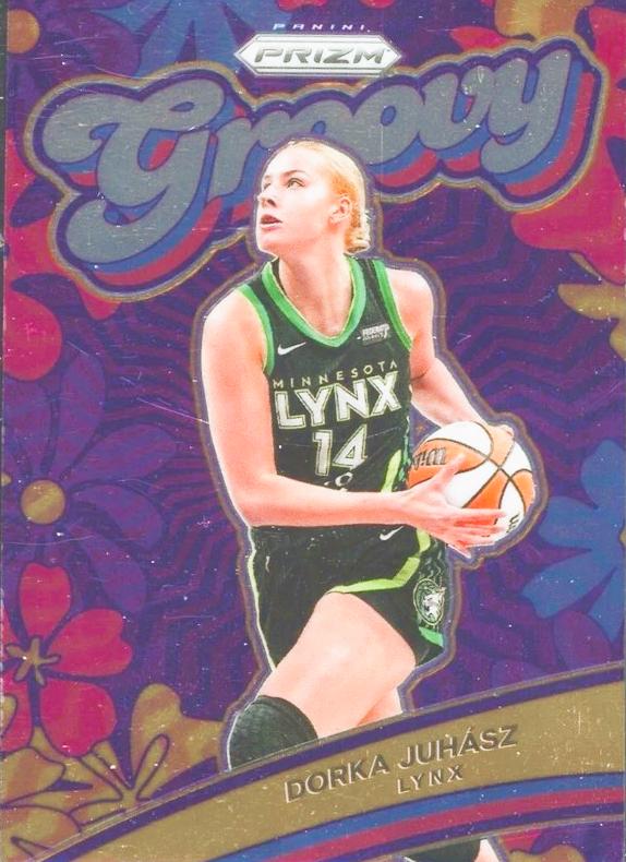 Dorka Juhasz #4 Basketball Cards 2024 Panini Prizm WNBA Groovy