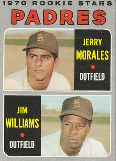 Padres 1970 Rookie Stars: Jerry Morales / Jim Williams