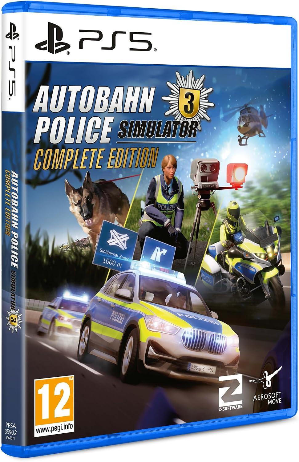Carátula de Autobahn Police Simulator 3 - Complete Edition para PS5 (edición PAL España)