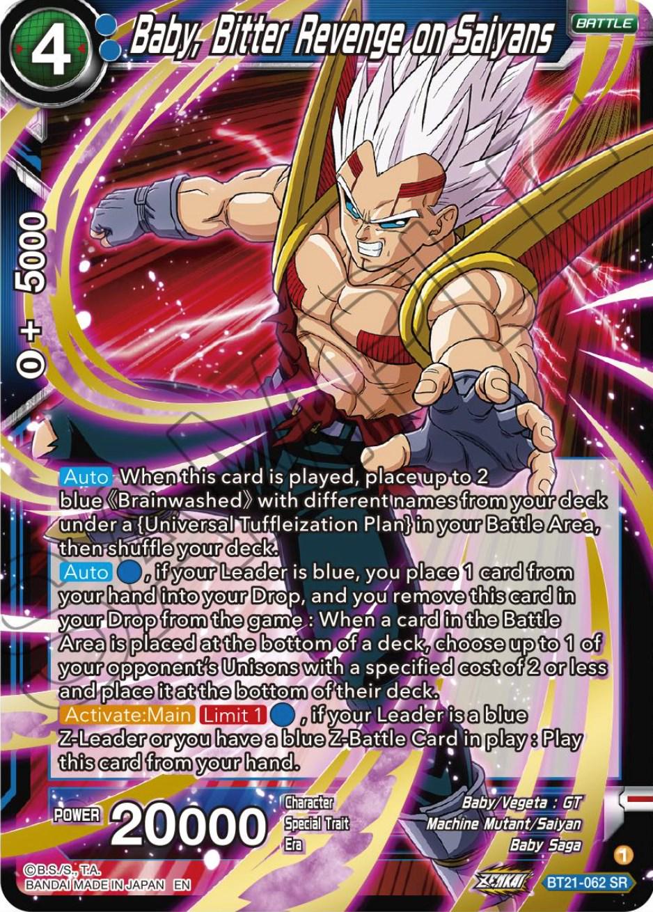 Baby, Bitter Revenge on Saiyans BT21-062 Dragon Ball Super Wild Resurgence