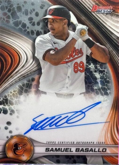 Samuel Basallo #B24-SB Baseball Cards 2024 Bowman's Best of 2024 Autograph