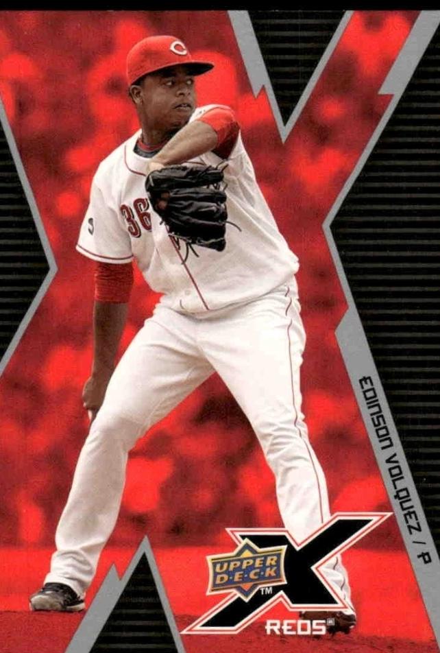 Edinson Volquez #24 Baseball Cards 2009 Upper Deck X