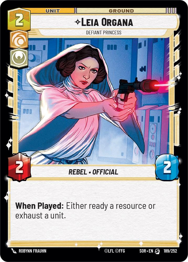 Leia Organa #189 Star Wars Unlimited: Spark of Rebellion