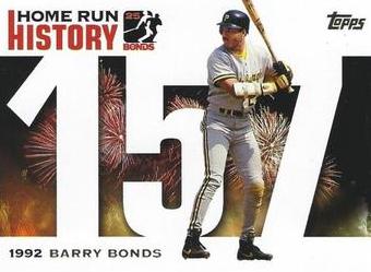 Barry Bonds #BB157 Baseball Cards 2005 Topps Barry Bonds Home Run History
