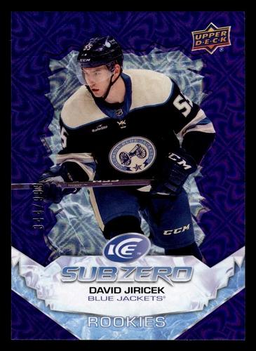 David Jiricek #SZ-DJ 2022 Upper Deck Ice Hockey Sub Zero Rookie